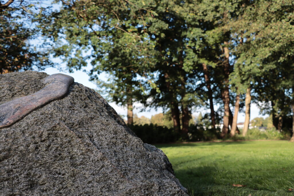 Schlossinsel Barmstedt Steinskulptur