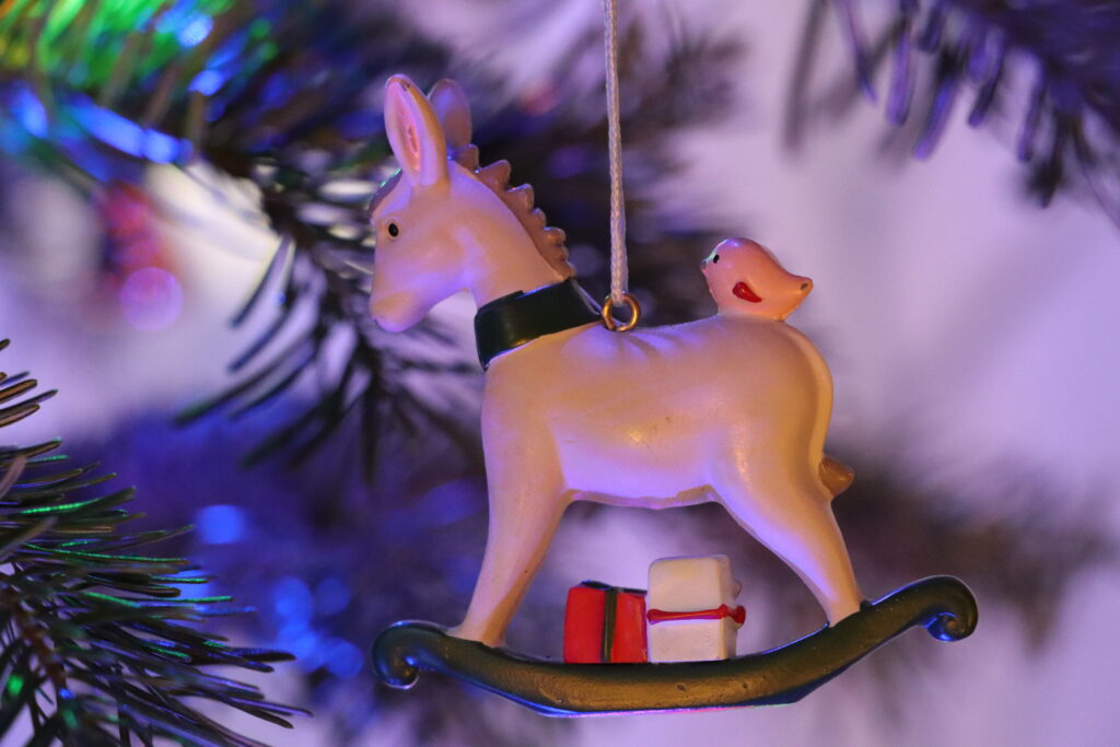 Weihnachtsbaumschmuck Esel