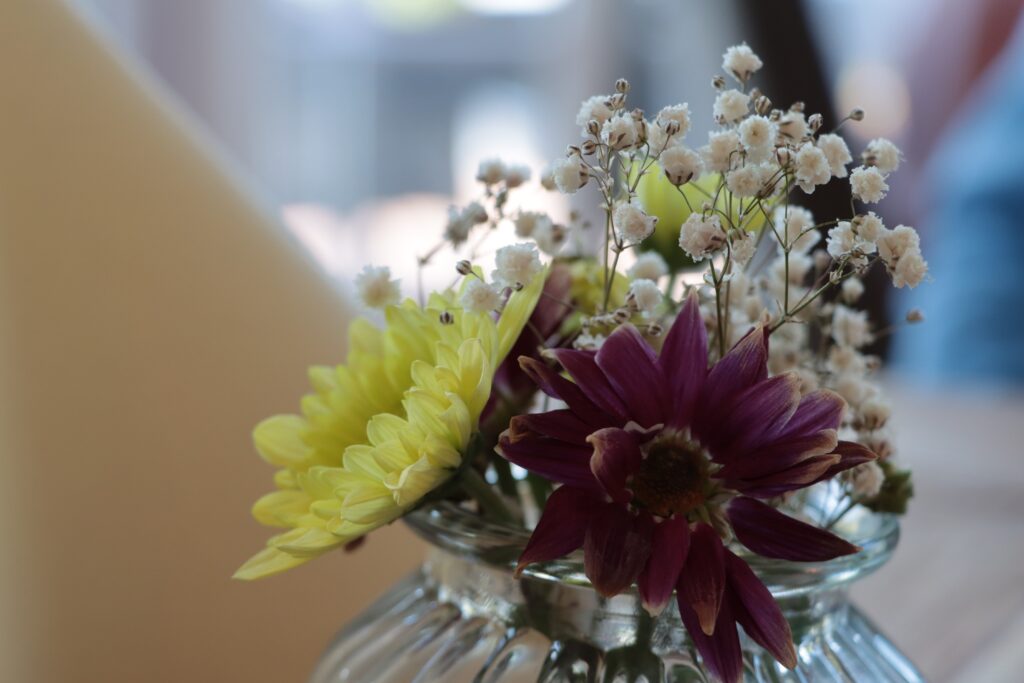 Tischdekoration Blumenstrauß