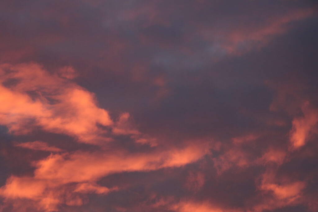 Abendhimmel in leuchtenden Farben