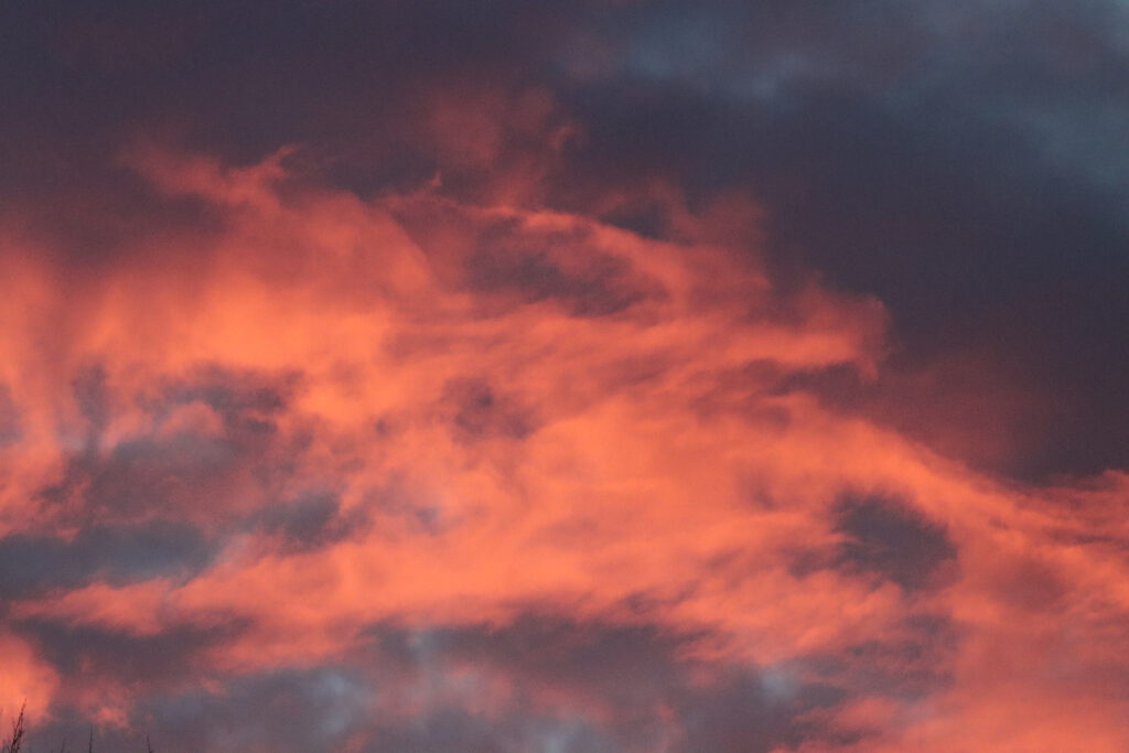 Abendhimmel in leuchtenden Farben